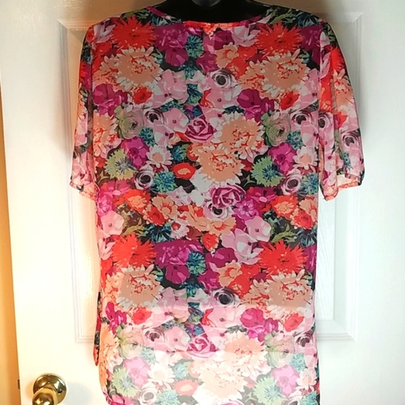 Forever 21, 1-22, Pink floral blouse, Size M - Picture 4 of 5